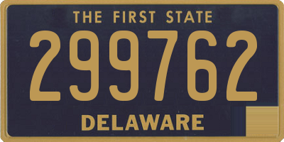 DE license plate 299762
