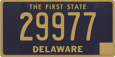 DE license plate 29977