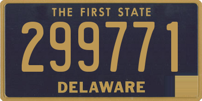 DE license plate 299771