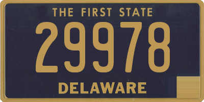 DE license plate 29978