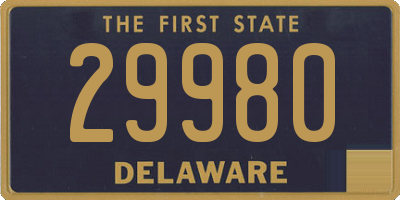 DE license plate 29980