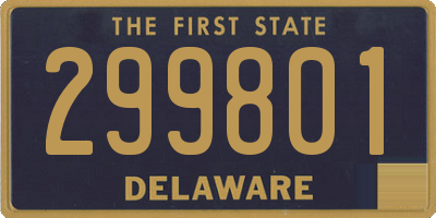 DE license plate 299801