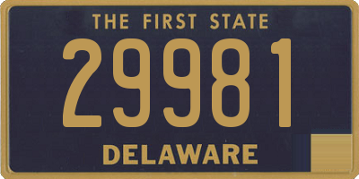 DE license plate 29981