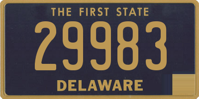 DE license plate 29983