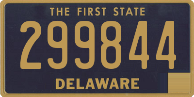 DE license plate 299844