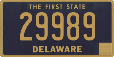 DE license plate 29989