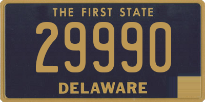 DE license plate 29990