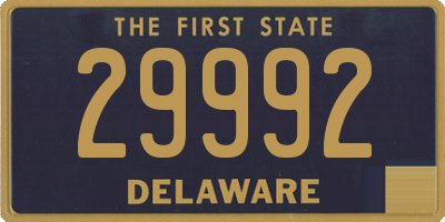 DE license plate 29992