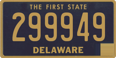 DE license plate 299949