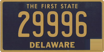 DE license plate 29996