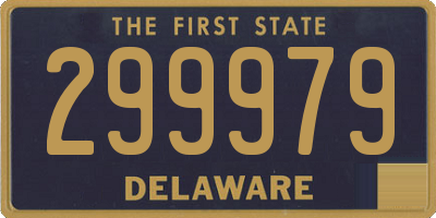 DE license plate 299979