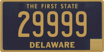 DE license plate 29999