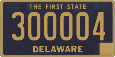 DE license plate 300004