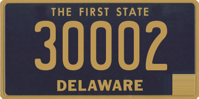 DE license plate 30002