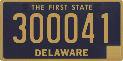 DE license plate 300041