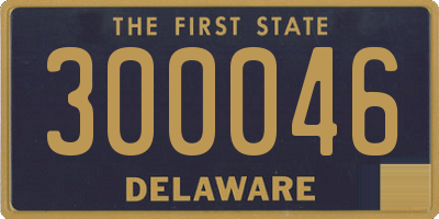 DE license plate 300046