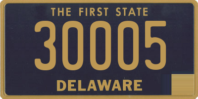 DE license plate 30005