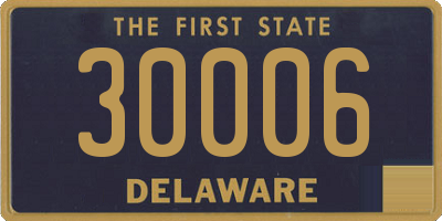 DE license plate 30006