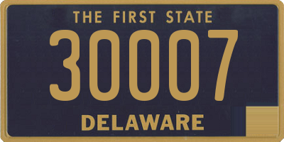 DE license plate 30007