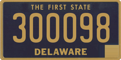 DE license plate 300098