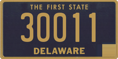 DE license plate 30011