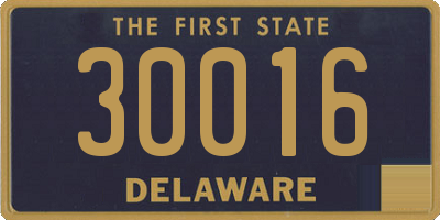 DE license plate 30016