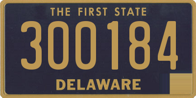 DE license plate 300184