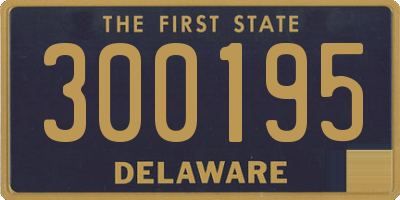 DE license plate 300195