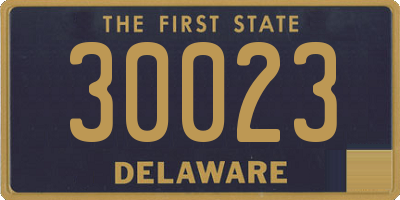 DE license plate 30023