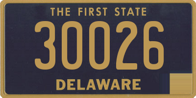 DE license plate 30026