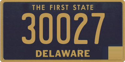 DE license plate 30027