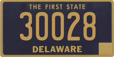 DE license plate 30028