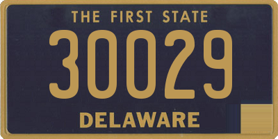 DE license plate 30029