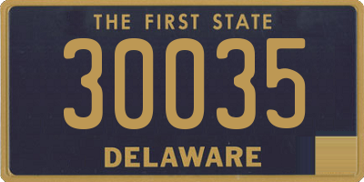 DE license plate 30035