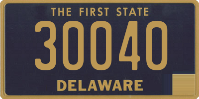 DE license plate 30040