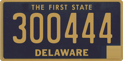 DE license plate 300444