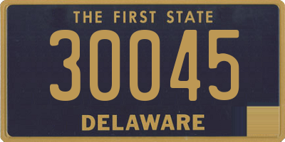 DE license plate 30045