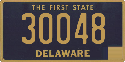 DE license plate 30048