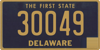 DE license plate 30049