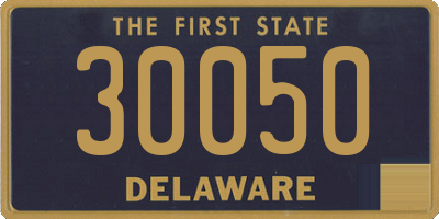 DE license plate 30050