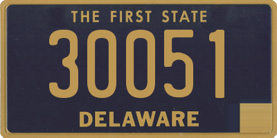 DE license plate 30051