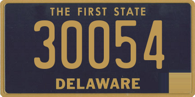 DE license plate 30054