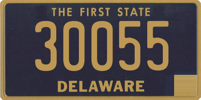 DE license plate 30055