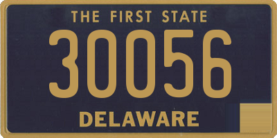 DE license plate 30056