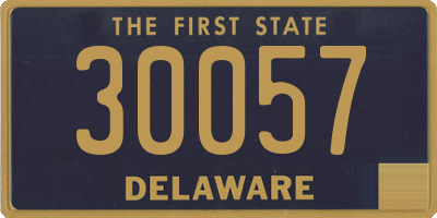 DE license plate 30057