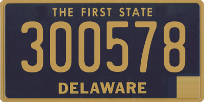 DE license plate 300578