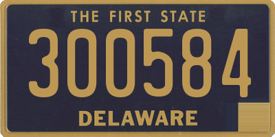 DE license plate 300584