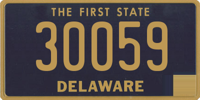 DE license plate 30059