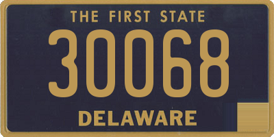 DE license plate 30068