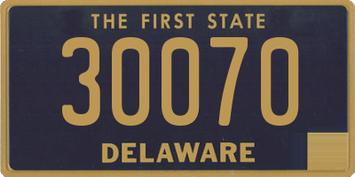 DE license plate 30070